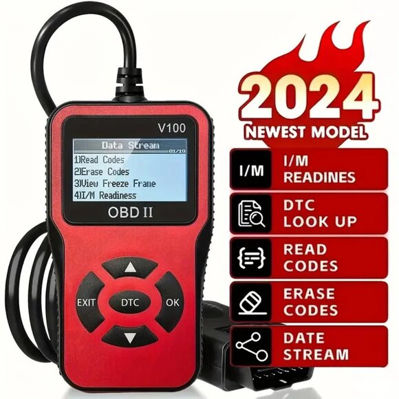 OBD2 Scanner Code Reader Car Diagnostic Tool Engine Fault Code Reader 1996- 2024 - Picture 1 of 5